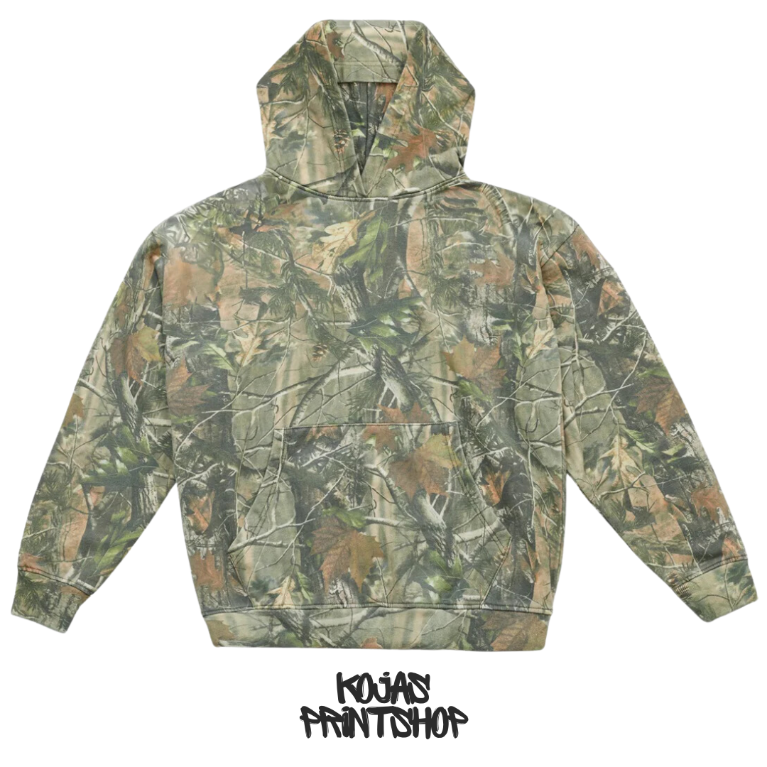 DTG 16X20 REAL TREE CAMO HEAVYWEIGHT HOODIE 14 OUNCES