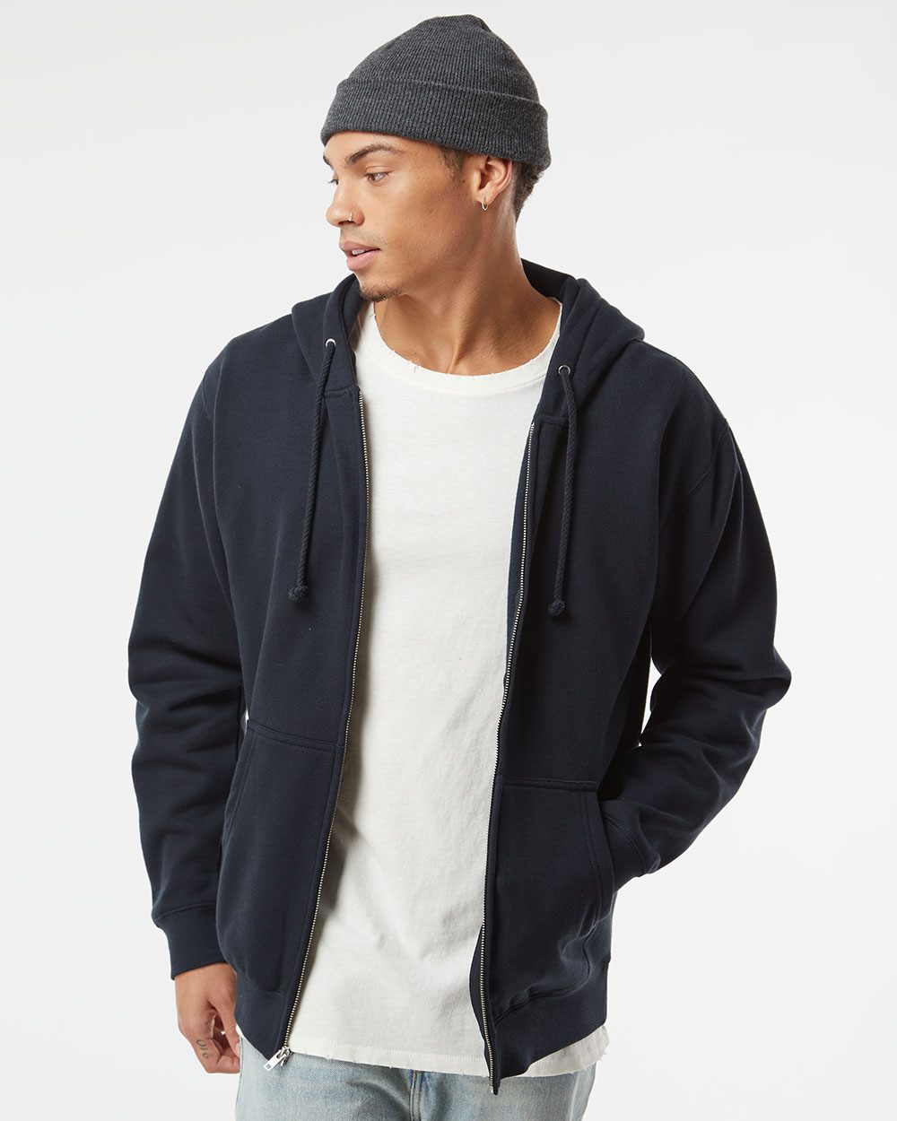 Unisex Heavyweight Full-Zip Hooded Sweatshirt - IND4000Z