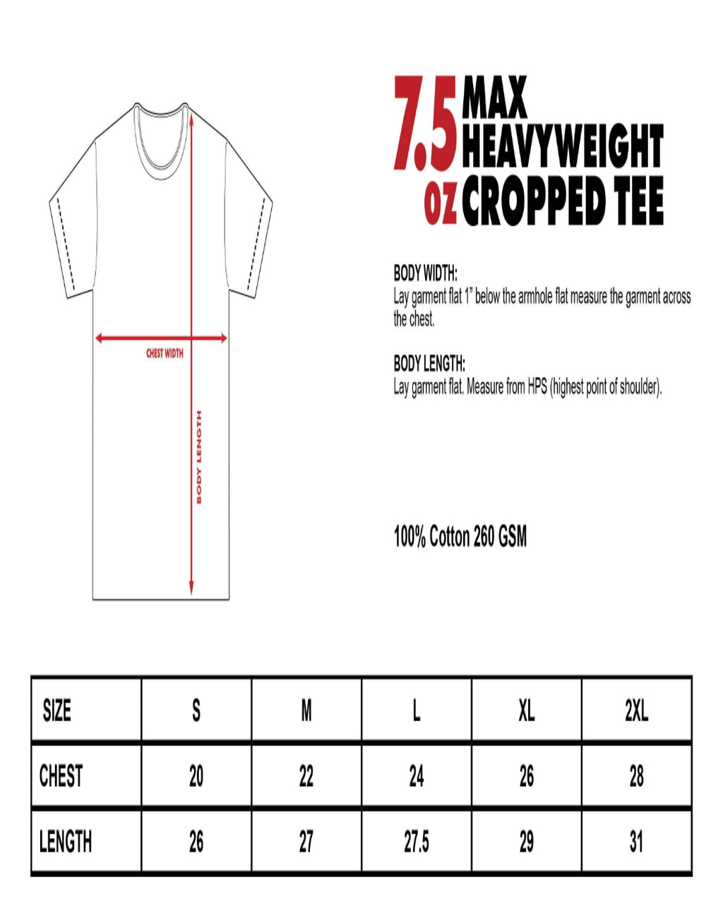 ShakaWear MaxHeavyweight Cropped T Shirt