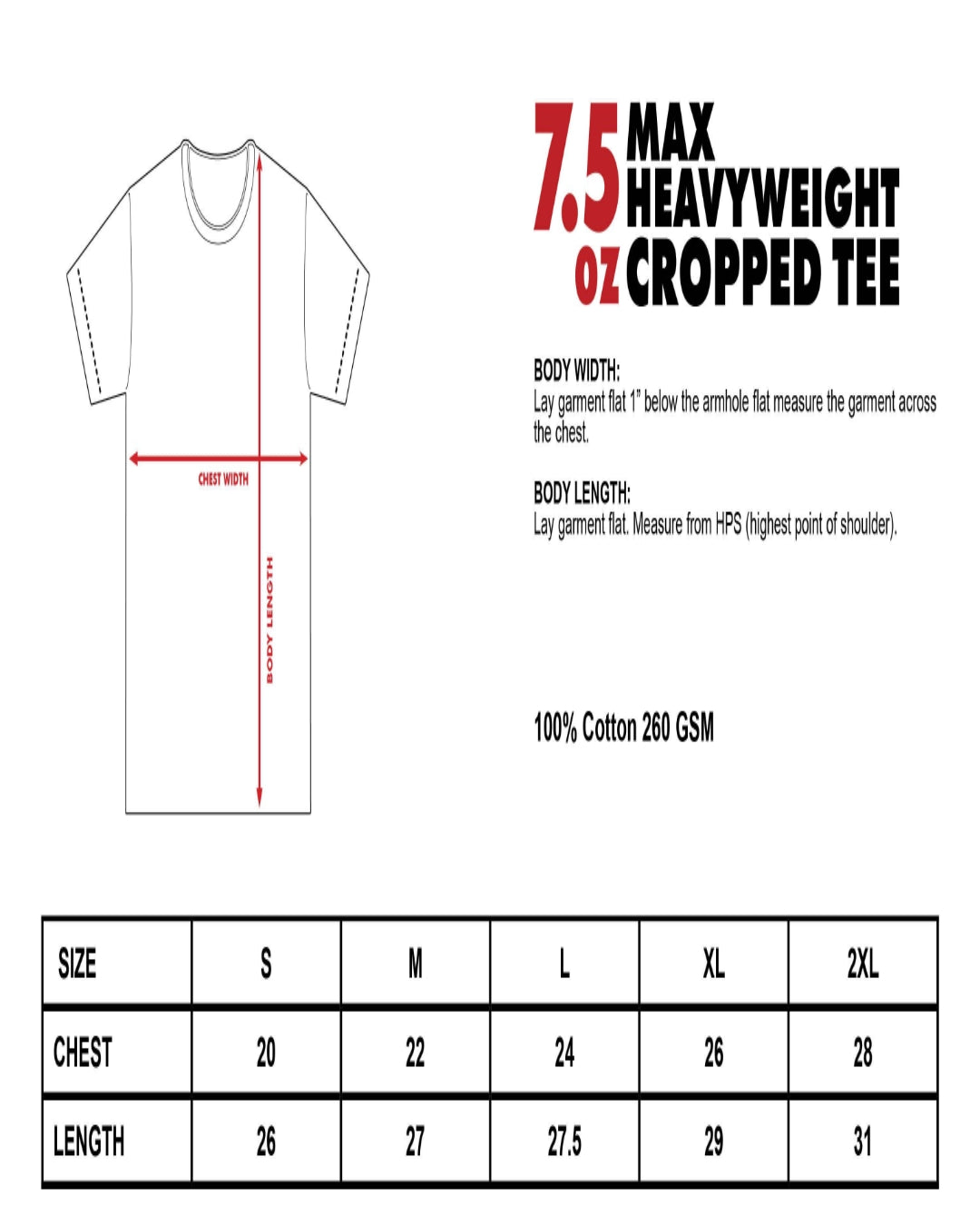 ShakaWear MaxHeavyweight Cropped T Shirt