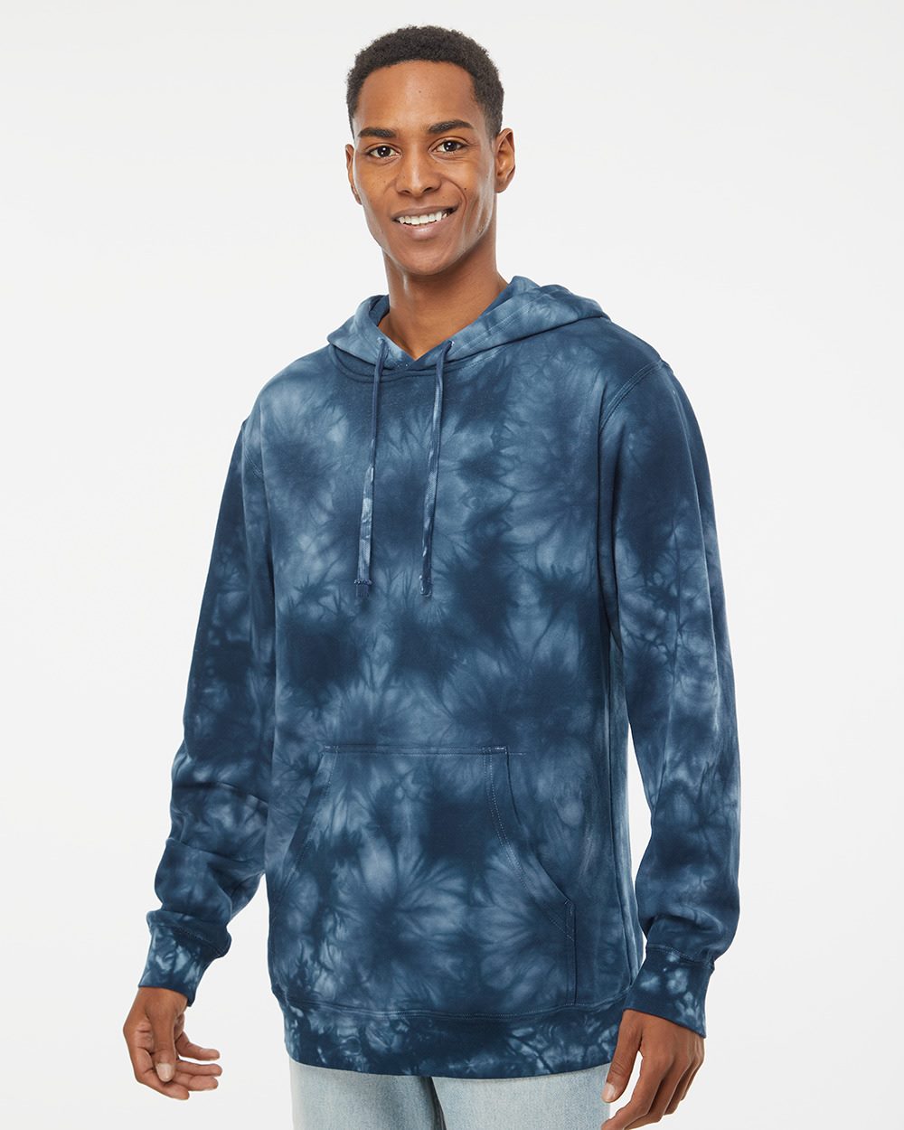 Unisex Midweight Tie-Dyed Hooded Sweatshirt - PRM4500TD