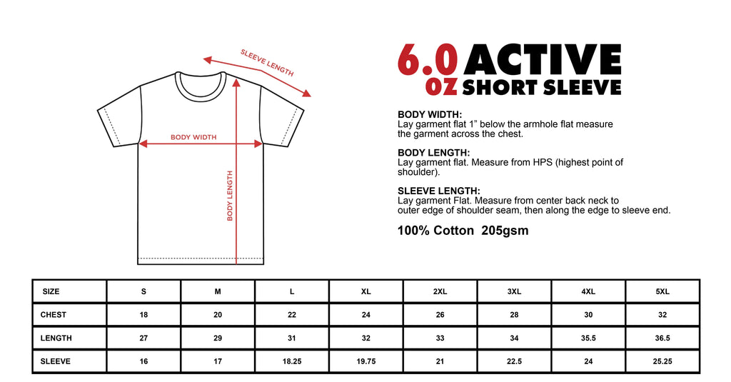 ShakaWear 6.0 OZ Active Short Sleeve