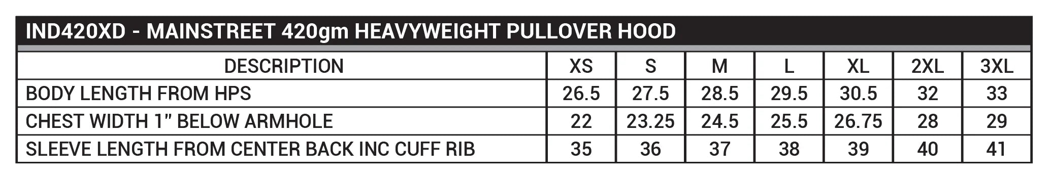 IND420 GSM HEAVY WEIGHT HOODIE